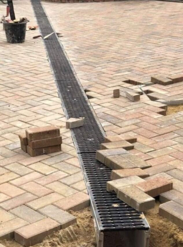 Alpha Plumbing channel drain installation