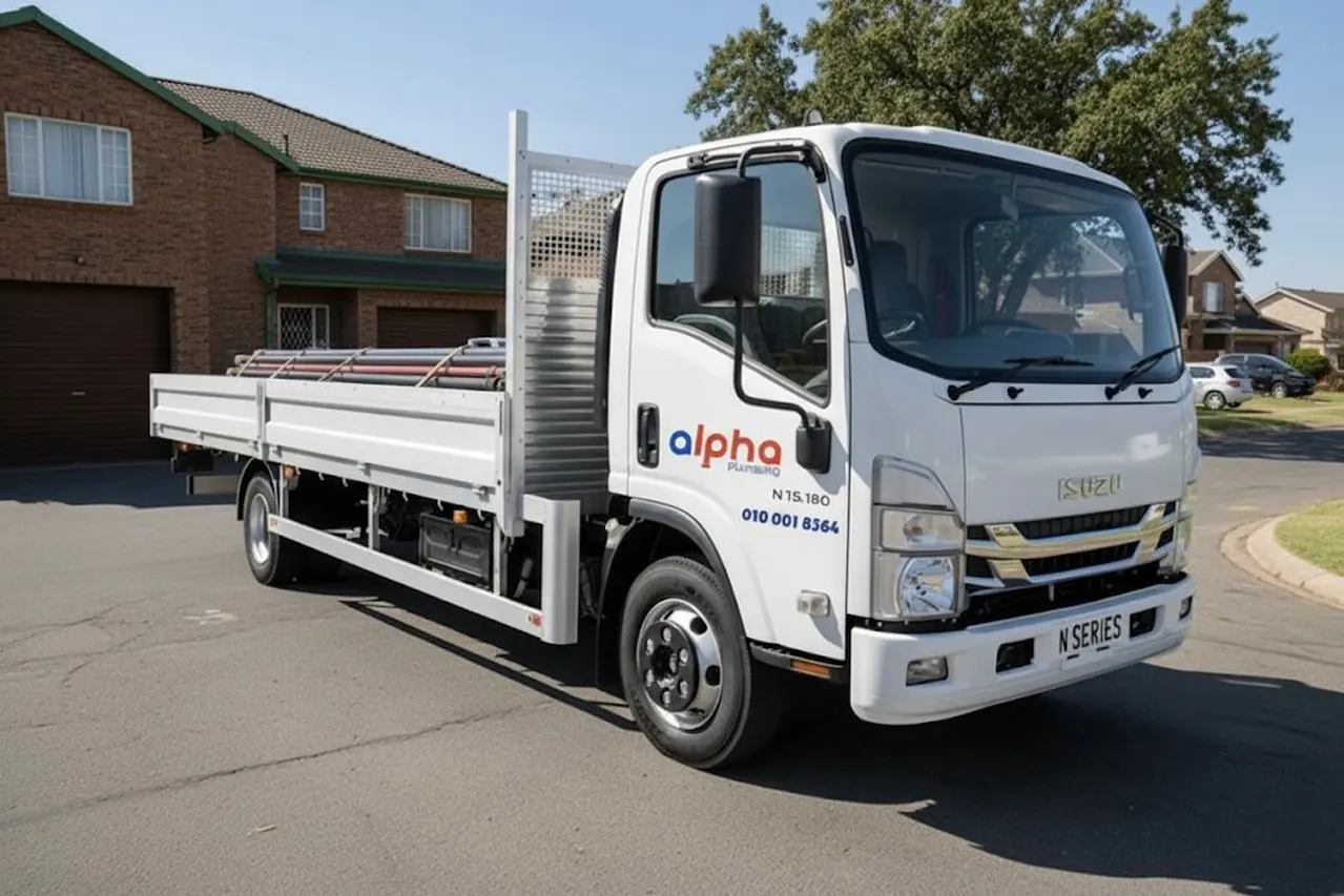 Alpha Plumbing service truck