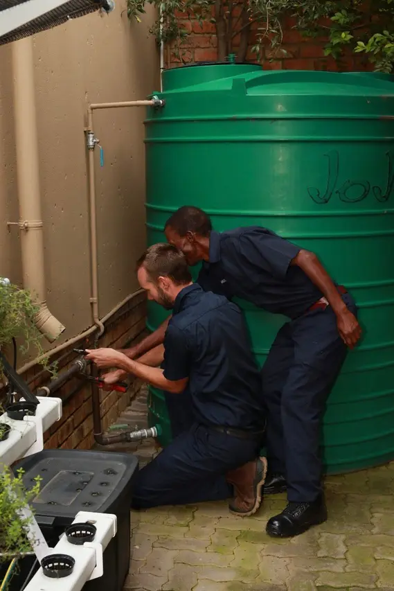 Water backup installed by Dewald and Monde