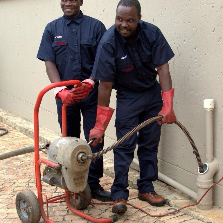 Alpha Plumbing Drain Cleaning Specialists at Work