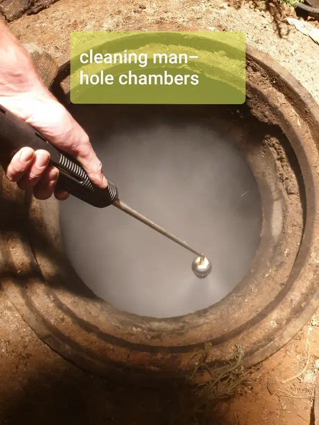 Cleaning man-hole chambers