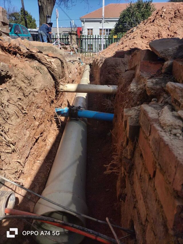 Alpha Plumbing water pipe installation