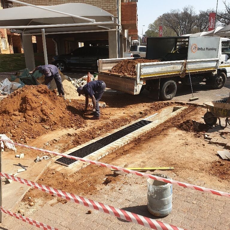 Alpha Plumbing subsoil drainage system installation
